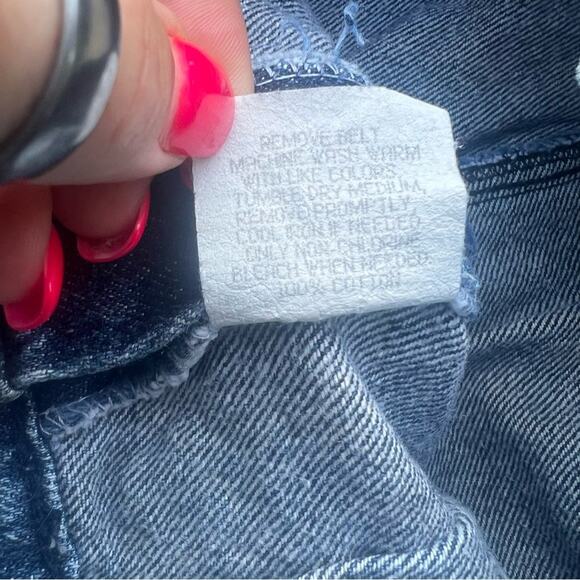 Vintage 80s 90s Chic Stone Wash bareback high rise pleated taper leg mom jeans - Picture 3 of 6